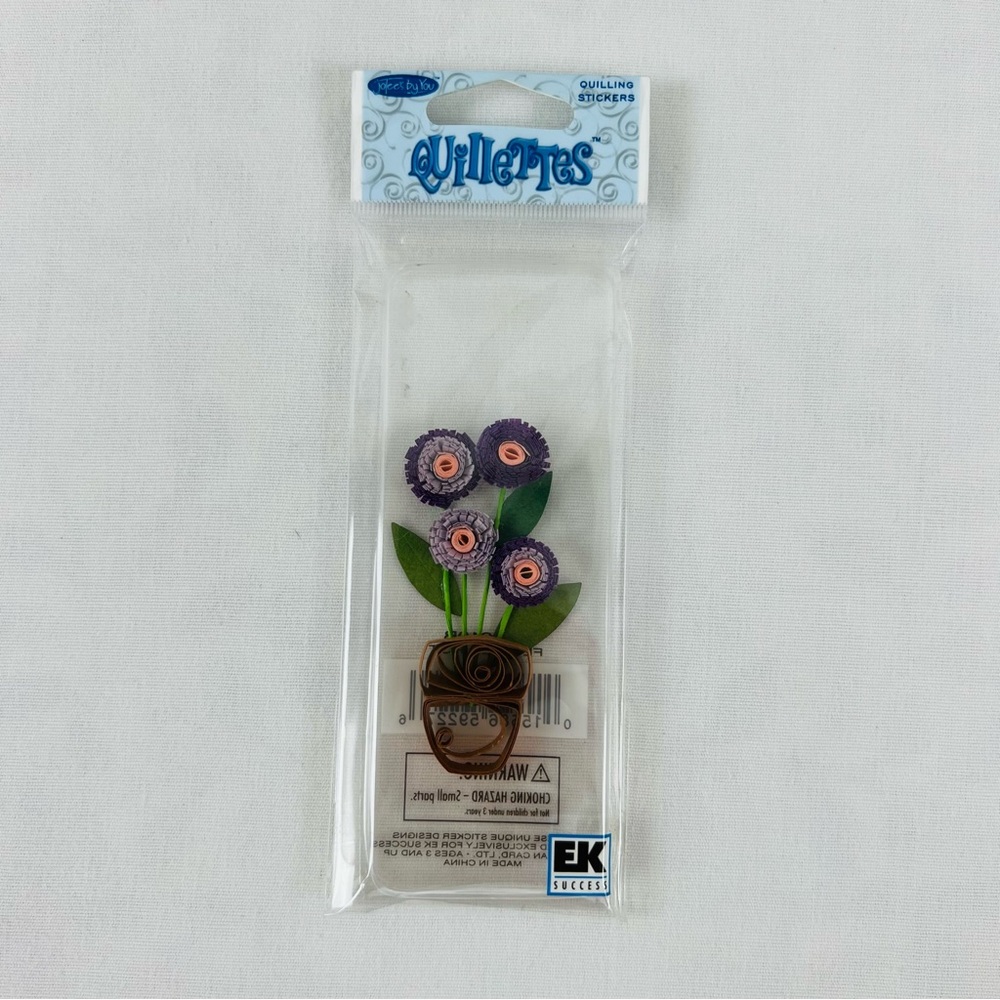 Jolee’s 3D Purple Flower Pot Quillettes Sticker